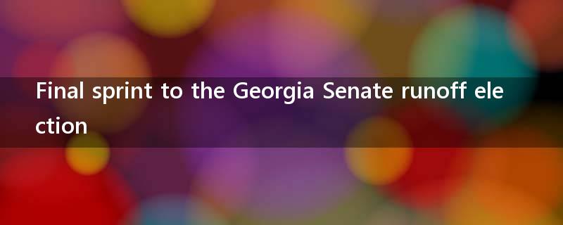 Final sprint to the Georgia Senate runoff election
